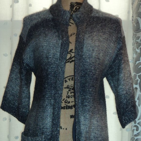 Chico's Full-Zip Cardigan Sweater -- Chico's Size 1 - Picture 1 of 10